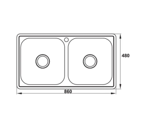 Chậu rửa chén Hafele HS-SD8648 567.20.493 - 7 Chậu rửa chén Hafele HS-SD8648 567.20.493 - 6