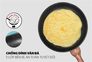 CHẢO ĐÚC SIÊU BỀN VÂN ĐÁ ĐÁY TỪ SUNHOUSE MAMA SHG1130MMC - 5