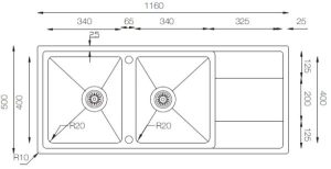 CHẬU RỬA DUDOFF SPOT MF2L - 7 CHẬU RỬA DUDOFF SPOT MF2L - 6