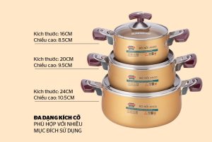 Bộ nồi Anod Sunhouse SH6634 - 9