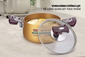 Bộ nồi Anod Sunhouse SH6634 - 15