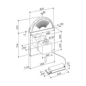 MÁY HÚT MÙI ÂM BÀN DUDOFF SUNRISE GOLD - 7 MÁY HÚT MÙI ÂM BÀN DUDOFF SUNRISE GOLD - 6