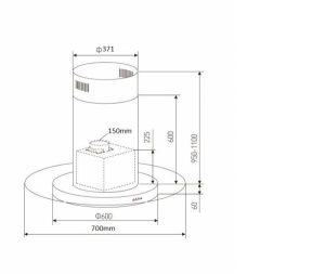 MÁY HÚT MÙI ARBER AB700T - 4 MÁY HÚT MÙI ARBER AB700T - 3