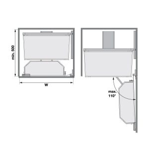 Bộ Kệ Đựng Thực Phẩm Tandem Pantry, Màu Đen Anthracite 545.93.436 - 13 Bộ Kệ Đựng Thực Phẩm Tandem Pantry, Màu Đen Anthracite 545.93.436 - 12