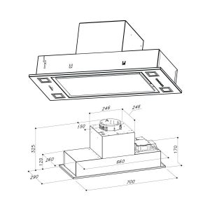 Máy hút mùi âm tủ Dudoff Vista S70 - 7 Máy hút mùi âm tủ Dudoff Vista S70 - 6