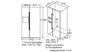 Tủ lạnh side by side BOSCH HMH.KAD92SB30|Serie 8 - 72