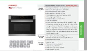 Lò Vi Sóng Kết Hợp Nướng Hấp Eurosun OMS36EG - 65 Lò Vi Sóng Kết Hợp Nướng Hấp Eurosun OMS36EG - 64