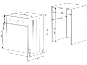 Máy rửa chén âm bán phần Hafele HDW-HI60B 533.23.210 - 61