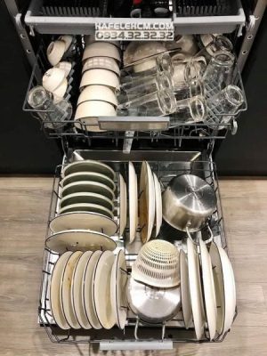 MÁY RỬA CHÉN ÂM TỦ TOÀN PHẦN SMEG, 13 BỘ ĐỒ ĂN, 60 CM, MÀU BẠC STL62335L 536.24.483 - 36