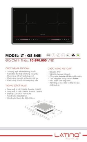 BẾP TỪ LATINO GS 545 I - 34 BẾP TỪ LATINO GS 545 I - 33
