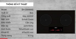 Bếp từ Chefs EH-DIH888S - 201 Bếp từ Chefs EH-DIH888S - 200