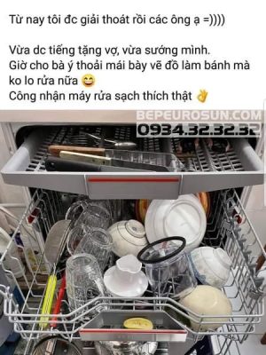 MÁY RỬA CHÉN EUROSUN SMS80EU15E MADE IN EU - 324 MÁY RỬA CHÉN EUROSUN SMS80EU15E MADE IN EU - 323