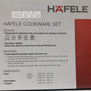 Bộ Nồi & Chảo Bếp Từ, 3 Nồi Và 1 Chảo Hafele 531.08.001 - 42 Bộ Nồi & Chảo Bếp Từ, 3 Nồi Và 1 Chảo Hafele 531.08.001 - 41