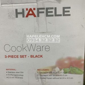 Bộ Nồi Chảo Màu Đen Hafele 531.08.043 - 96