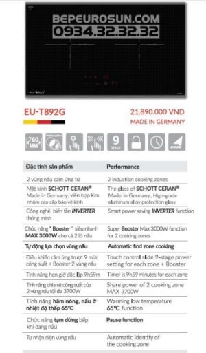 Bếp Từ Eurosun EU-T892G - 53 Bếp Từ Eurosun EU-T892G - 52