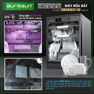 MÁY RỬA CHÉN EUROSUN SMS80EU15E MADE IN EU - 492 MÁY RỬA CHÉN EUROSUN SMS80EU15E MADE IN EU - 491