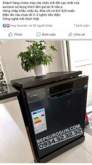 MÁY RỬA CHÉN EUROSUN SMS80EU15E MADE IN EU - 526 MÁY RỬA CHÉN EUROSUN SMS80EU15E MADE IN EU - 525