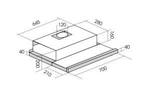 Máy hút mùi D'mestik ES4970 DMK (màu trắng) - 7 Máy hút mùi D'mestik ES4970 DMK (màu trắng) - 6