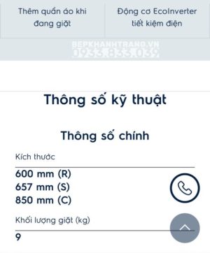 Máy giặt cửa trước 8kg UltimateCare 500 Electrolux EWF8024P5SB - 75 Máy giặt cửa trước 8kg UltimateCare 500 Electrolux EWF8024P5SB - 74