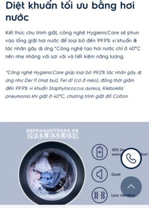 Máy giặt cửa trước 8kg UltimateCare 500 Electrolux EWF8024P5SB - 81 Máy giặt cửa trước 8kg UltimateCare 500 Electrolux EWF8024P5SB - 80