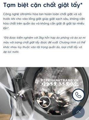 Máy giặt cửa trước 9kg UltimateCare 500 Electrolux EWF9024P5SB - 84