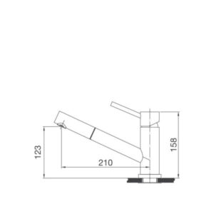 Vòi Rửa Chén Malloca K110-S - Vòi inox 304 có dây rút - 3