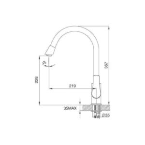 Vòi Rửa Chén Malloca K279C - 4 Vòi Rửa Chén Malloca K279C - 3