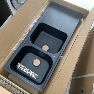 CHẬU ĐÁ HAFELE HS18-GED2R80 MÀU BLACK 570.35.360 - 33 CHẬU ĐÁ HAFELE HS18-GED2R80 MÀU BLACK 570.35.360 - 32