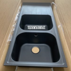 CHẬU ĐÁ HAFELE HS18-GED2R80 MÀU BLACK 570.35.360 - 35 CHẬU ĐÁ HAFELE HS18-GED2R80 MÀU BLACK 570.35.360 - 34