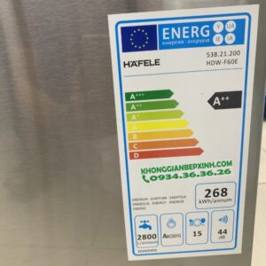 Máy Rửa Chén Độc Lập Hafele Hdw-F60E 538.21.200 - 218 Máy Rửa Chén Độc Lập Hafele Hdw-F60E 538.21.200 - 217