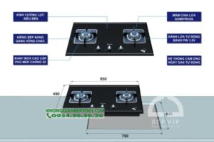 Bếp 2 Gas Malloca AS 9402BG - 18