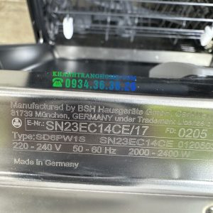 Máy Rửa Chén Siemens SN23EC14CE iQ300 - 173 Máy Rửa Chén Siemens SN23EC14CE iQ300 - 172
