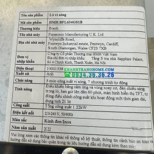 LÒ VI SÓNG ÂM TỦ BOSCH HMH BFL634GS1B|SERIE 8 - 117 LÒ VI SÓNG ÂM TỦ BOSCH HMH BFL634GS1B|SERIE 8 - 116