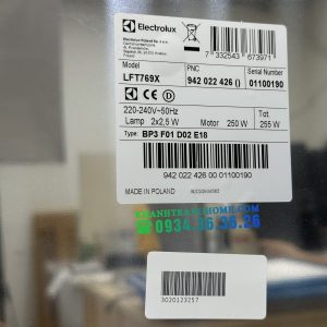 Máy hút mùi bằng thép không gỉ dạng ống 90cm Electrolux LFT769X - 72 Máy hút mùi bằng thép không gỉ dạng ống 90cm Electrolux LFT769X - 71