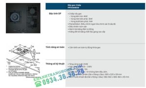 Bếp gas Bosch PPC6A6B20 series 6 - 72