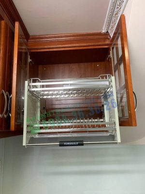 Giá Nâng Hạ Chén Đĩa Inox Mờ Eurogold EVI170 - 6