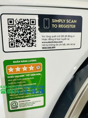 Máy giặt cửa trước 10kg UltimateCare 700 Electrolux EWF1042Q7WB - 50 Máy giặt cửa trước 10kg UltimateCare 700 Electrolux EWF1042Q7WB - 49