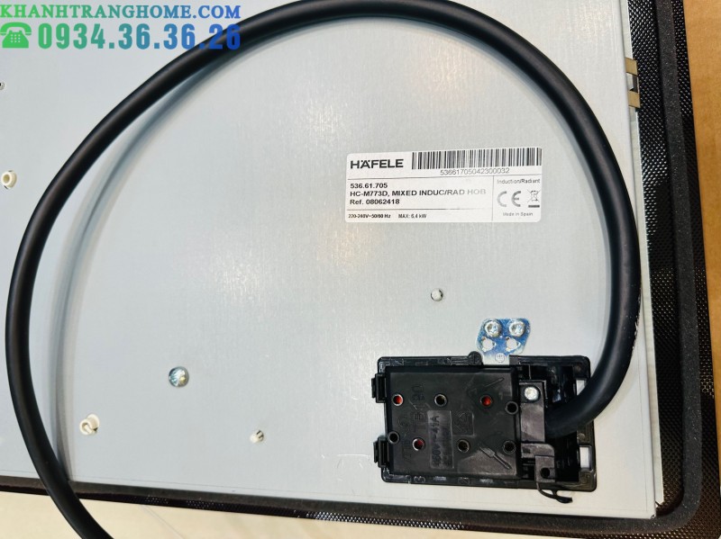 BẾP TỪ KẾT HỢP ĐIỆN HAFELE 3 VÙNG NẤU HC-M773D 536.61.705 - 189