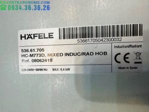 BẾP TỪ KẾT HỢP ĐIỆN HAFELE 3 VÙNG NẤU HC-M773D 536.61.705 - 159 BẾP TỪ KẾT HỢP ĐIỆN HAFELE 3 VÙNG NẤU HC-M773D 536.61.705 - 158