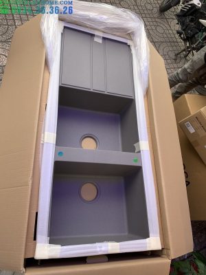 Chậu đá Malloca Titanium K-50073 / Màu xám / Phủ nano kháng khuẩn - 14