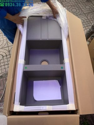 Chậu đá Malloca Titanium K-50073 / Màu xám / Phủ nano kháng khuẩn - 20