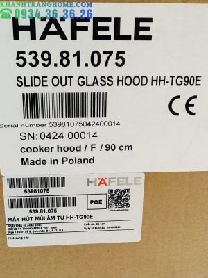 Máy hút mùi âm tủ Hafele HH-TG90E 539.81.075 - 95
