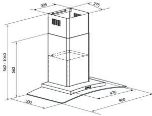 MÁY HÚT MÙI EUROSUN EH-70AF81S