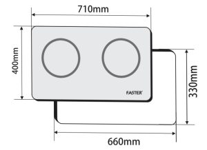 BẾP LÒ 2 TỪ FASTER FS ID288 - 1 BẾP LÒ 2 TỪ FASTER – FS ID288