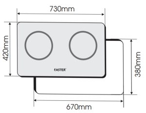 BẾP TỪ ĐỨC FASTER FS 741 G
