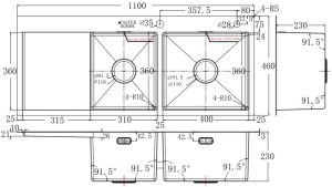 Chậu rửa bát FASTER FS 11046HLS - 1 CHẬU RỬA BÁT FASTER FS 11046HLS