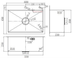 CHẬU RỬA BÁT FASTER FS 6045HM