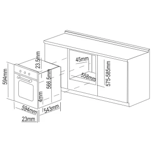Lò nướng FASTER FS 1011G - 1 LÒ NƯỚNG FASTER FS 1011G
