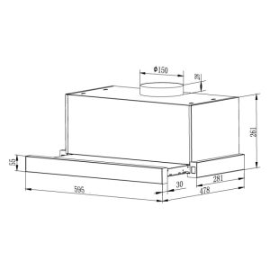 Máy hút mùi gắn tường FASTER SYP 6003 - 1 MÁY HÚT MÙI GẮN TƯỜNG FASTER SYP 6003