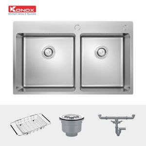 CHẬU RỬA CHÉN KONOX UNICO 8250 - 3 CHẬU RỬA CHÉN KONOX UNICO 8250